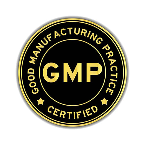 Good Manufacturing Practice certified seal